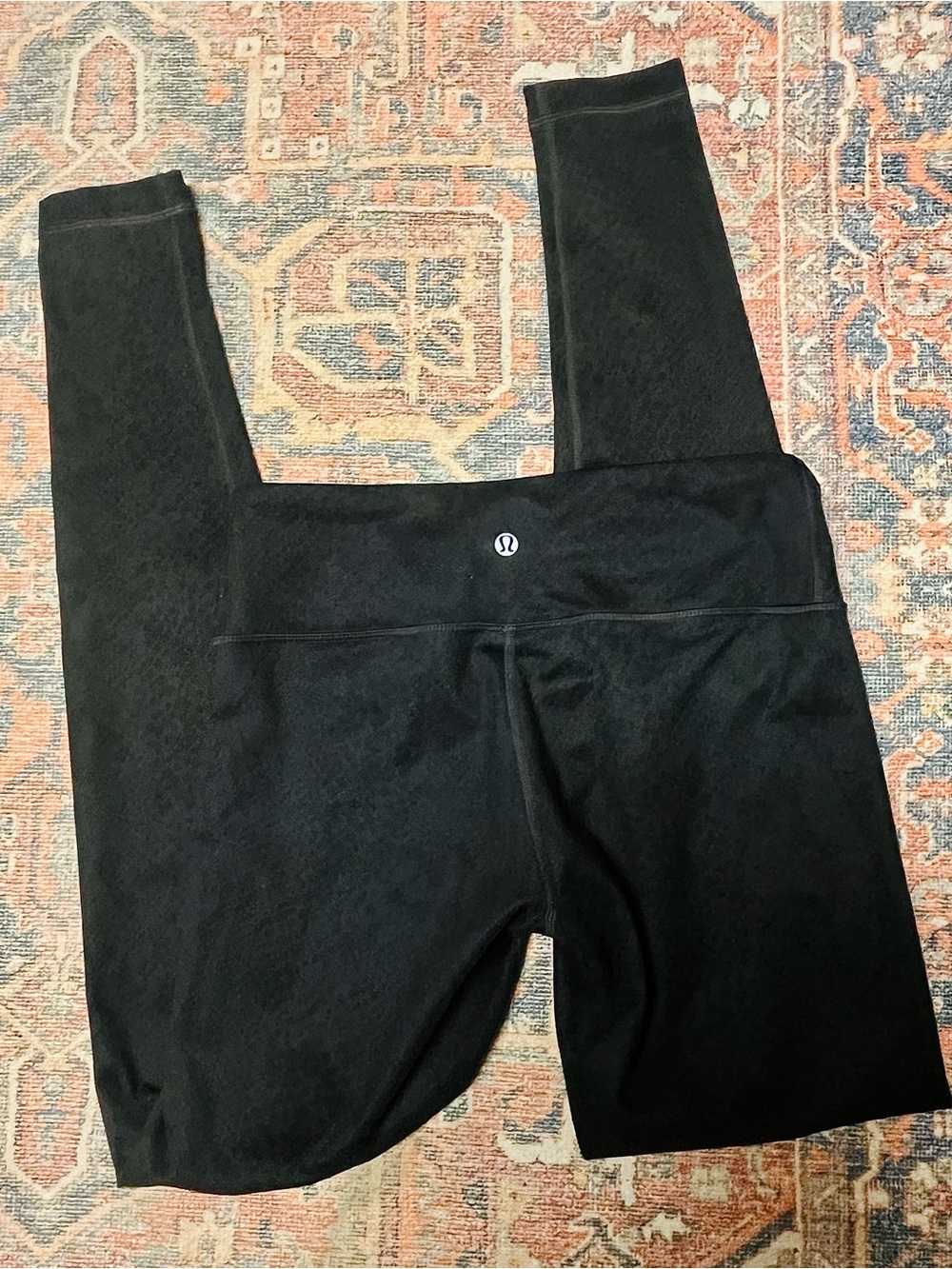 Lululemon Black Snake Skin Long Leggings